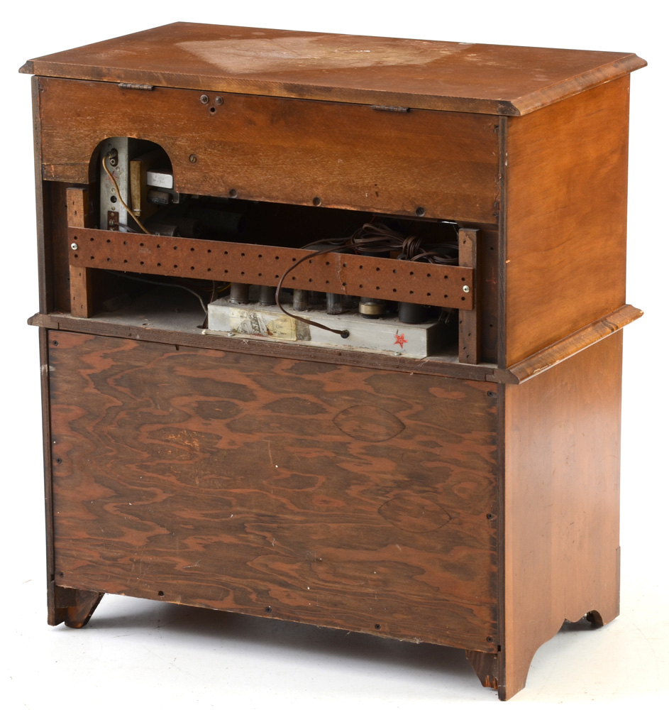 Victorian Style Maple Stereo Console by Guild