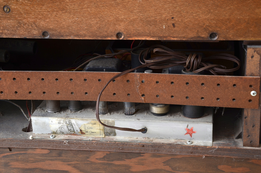 Victorian Style Maple Stereo Console by Guild
