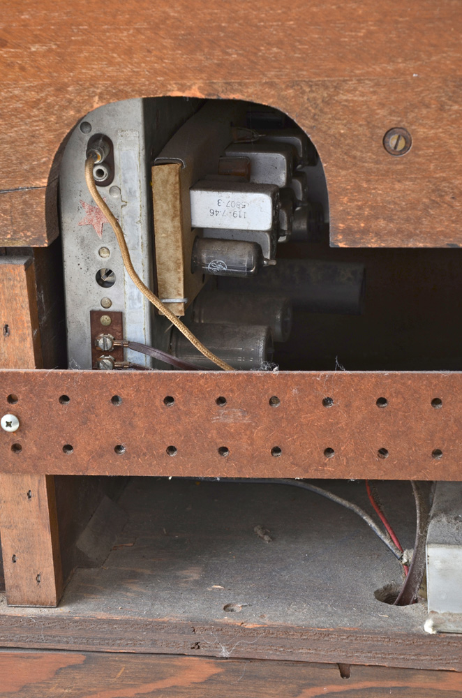 Victorian Style Maple Stereo Console by Guild