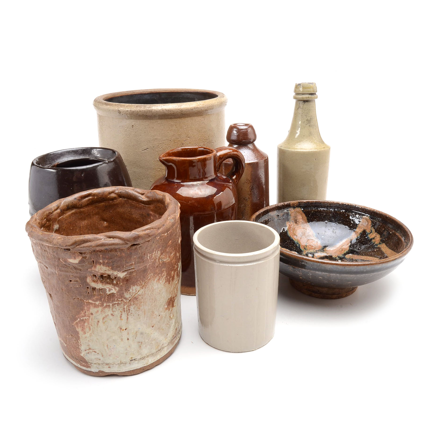 Collection of Stoneware and Crocks