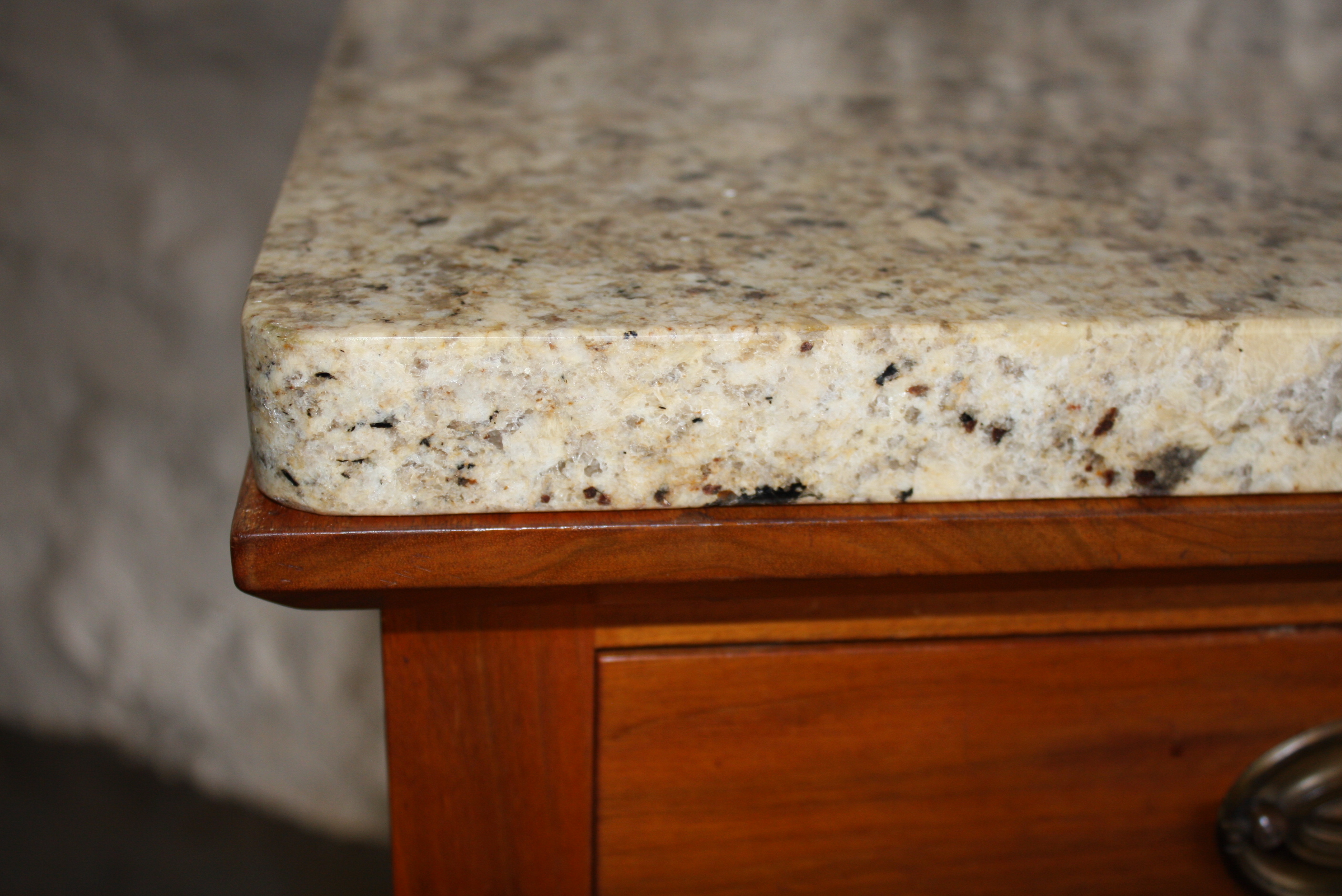Federal Style Stone Top Accent Table