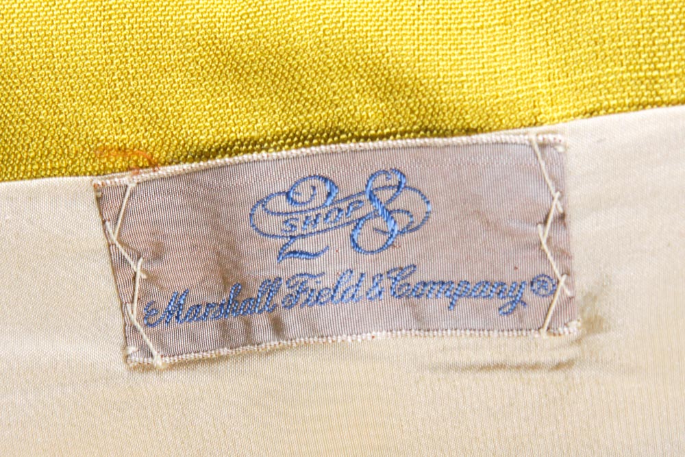 Women's Vintage Mustard Yellow Skirt Suit