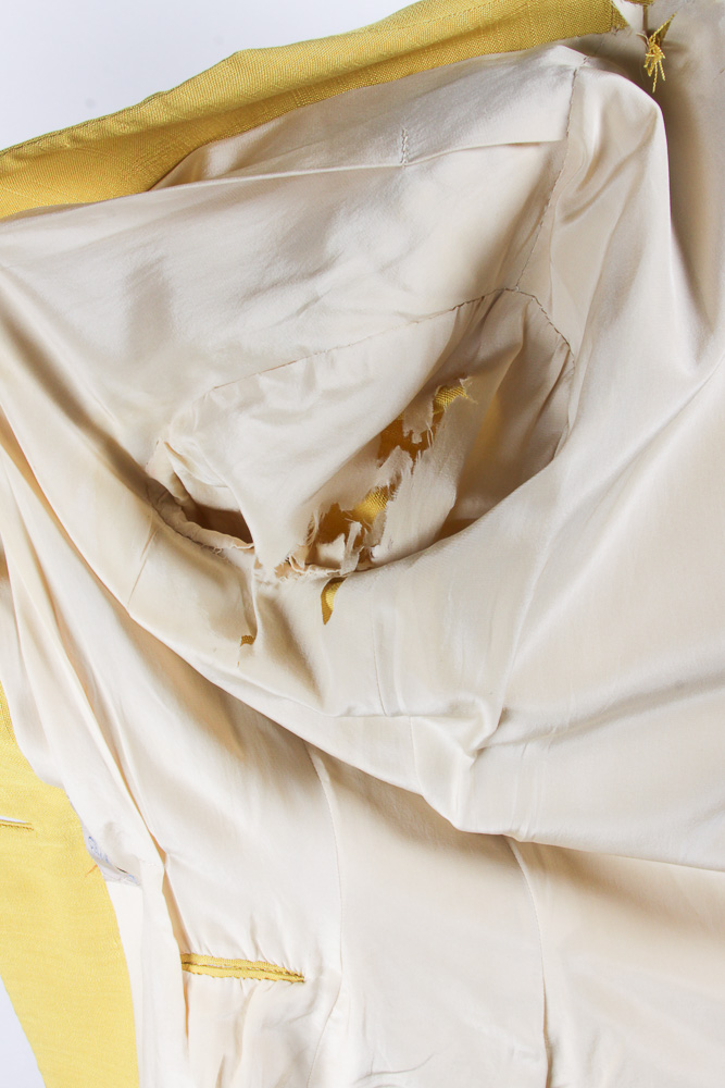 Women's Vintage Mustard Yellow Skirt Suit