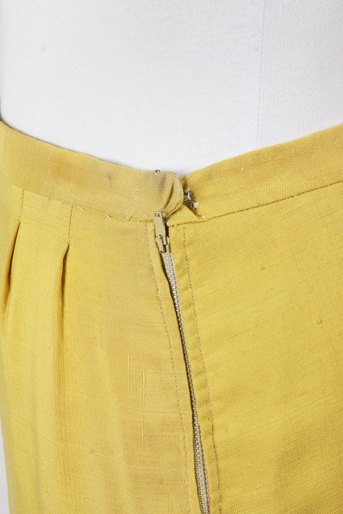 Women's Vintage Mustard Yellow Skirt Suit