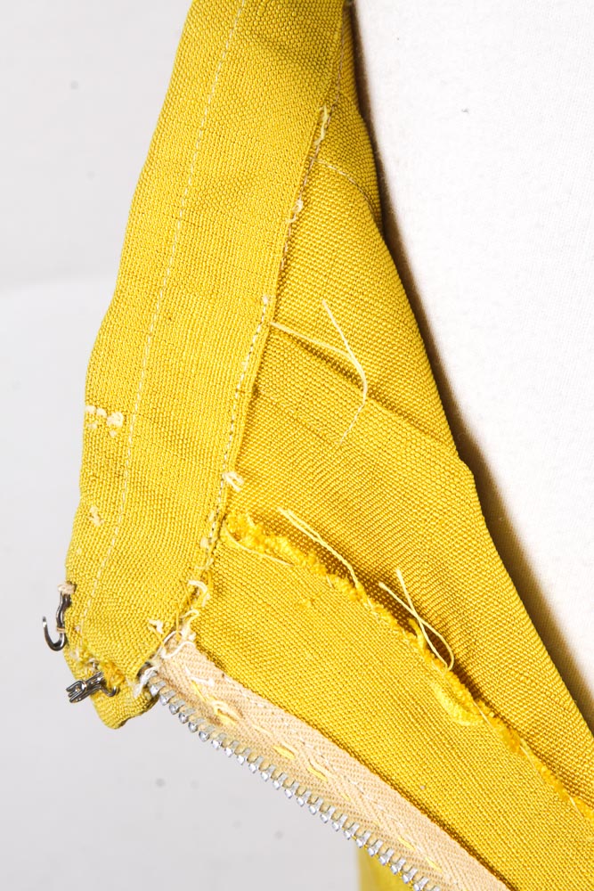 Women's Vintage Mustard Yellow Skirt Suit