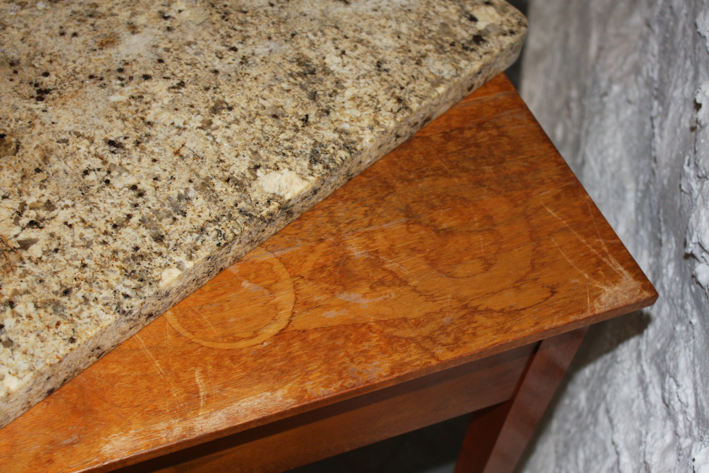 Federal Style Stone Top Accent Table