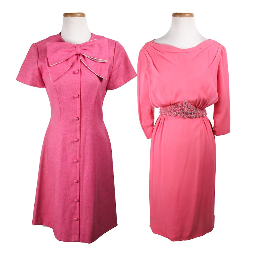 Women's Vintage Pink Dresses