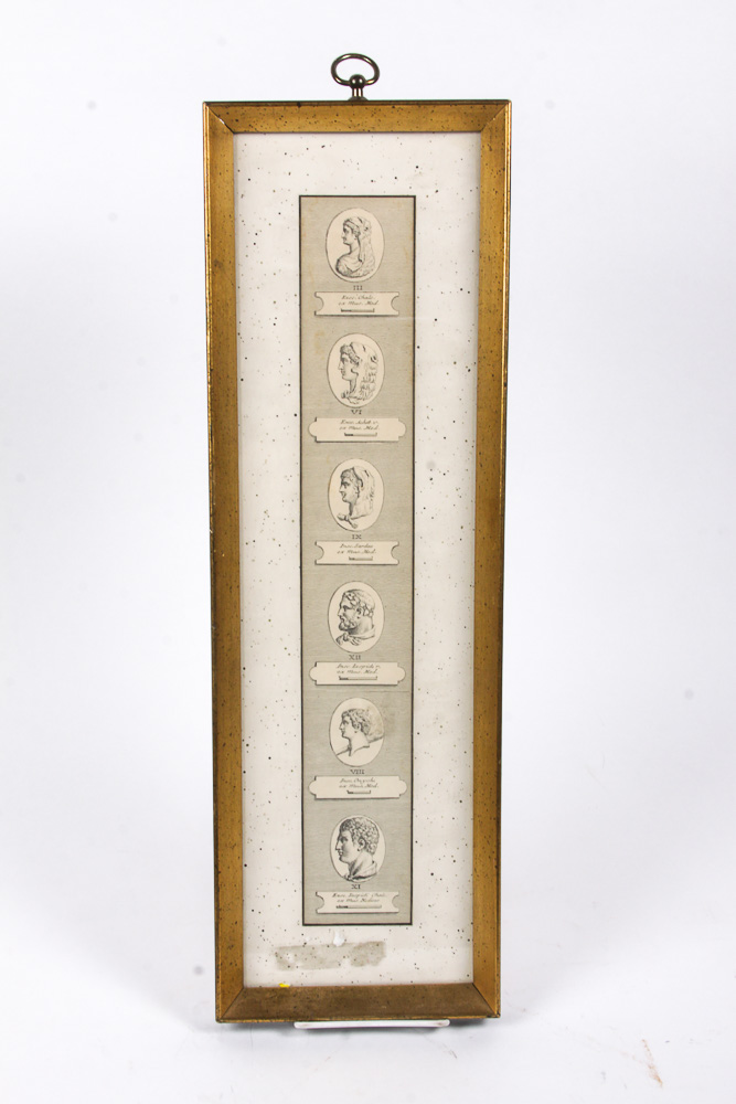 Vintage Framed Roman-Themed Prints