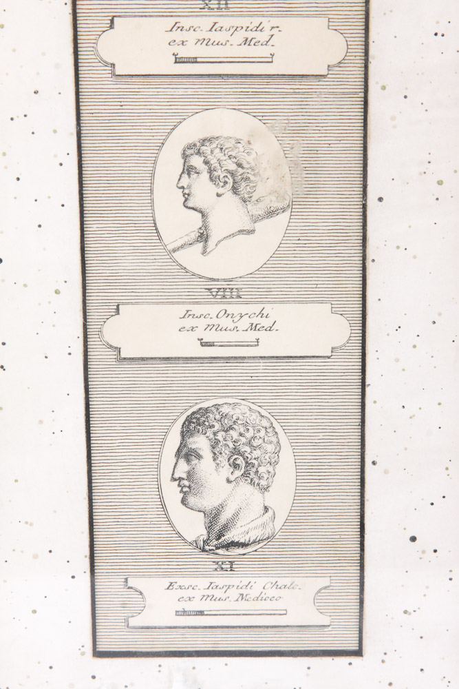 Vintage Framed Roman-Themed Prints