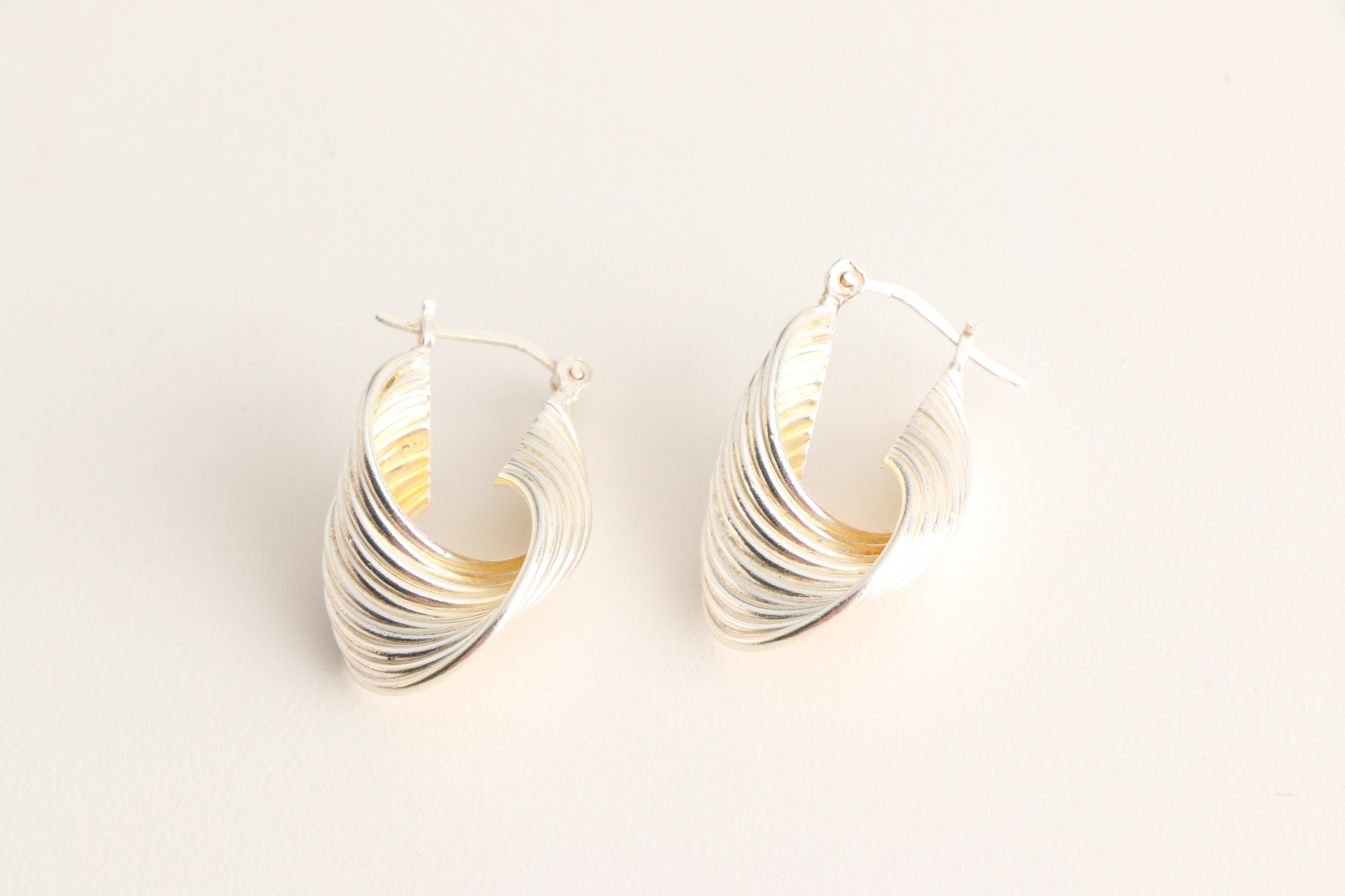 Sterling Silver Necklace Earrings and Bracelet