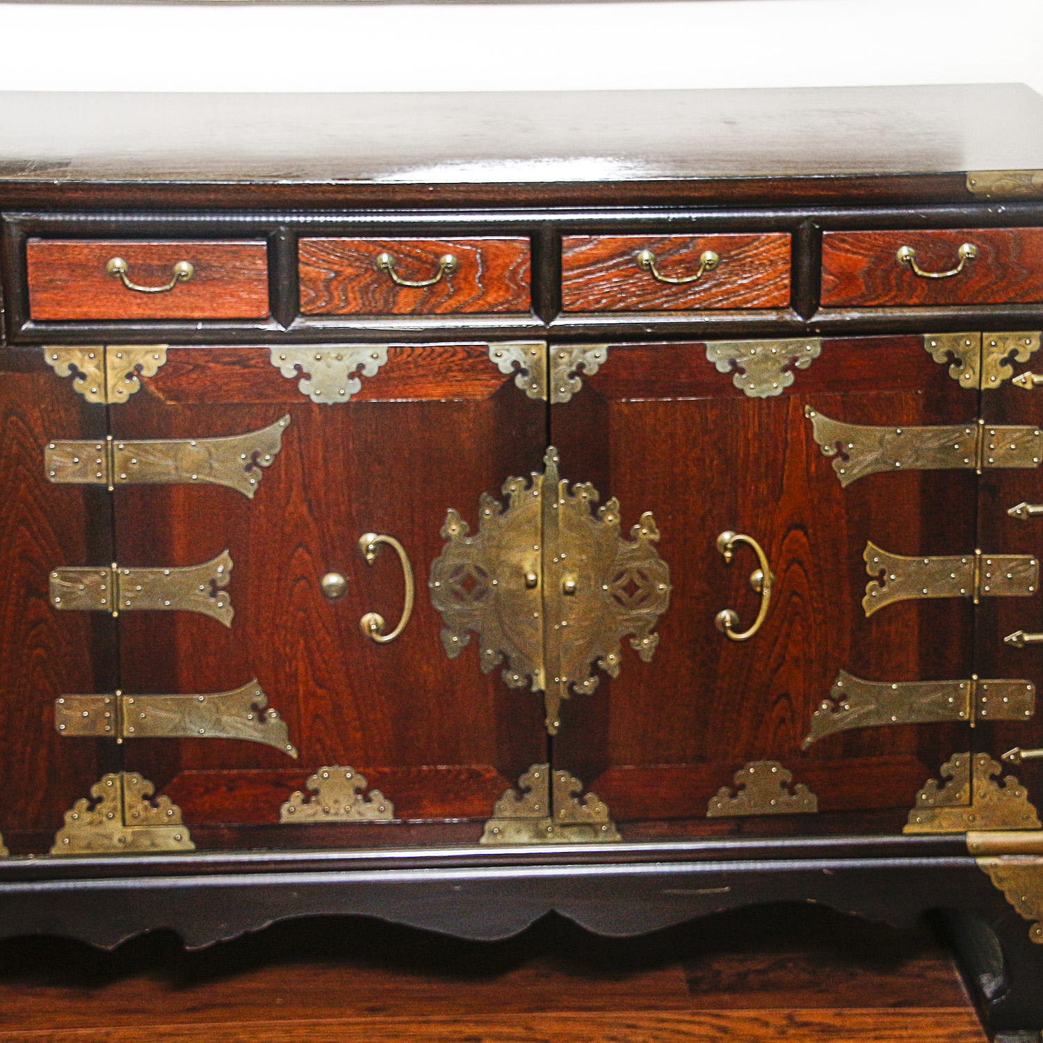 Asian Inspired Wooden Buffet