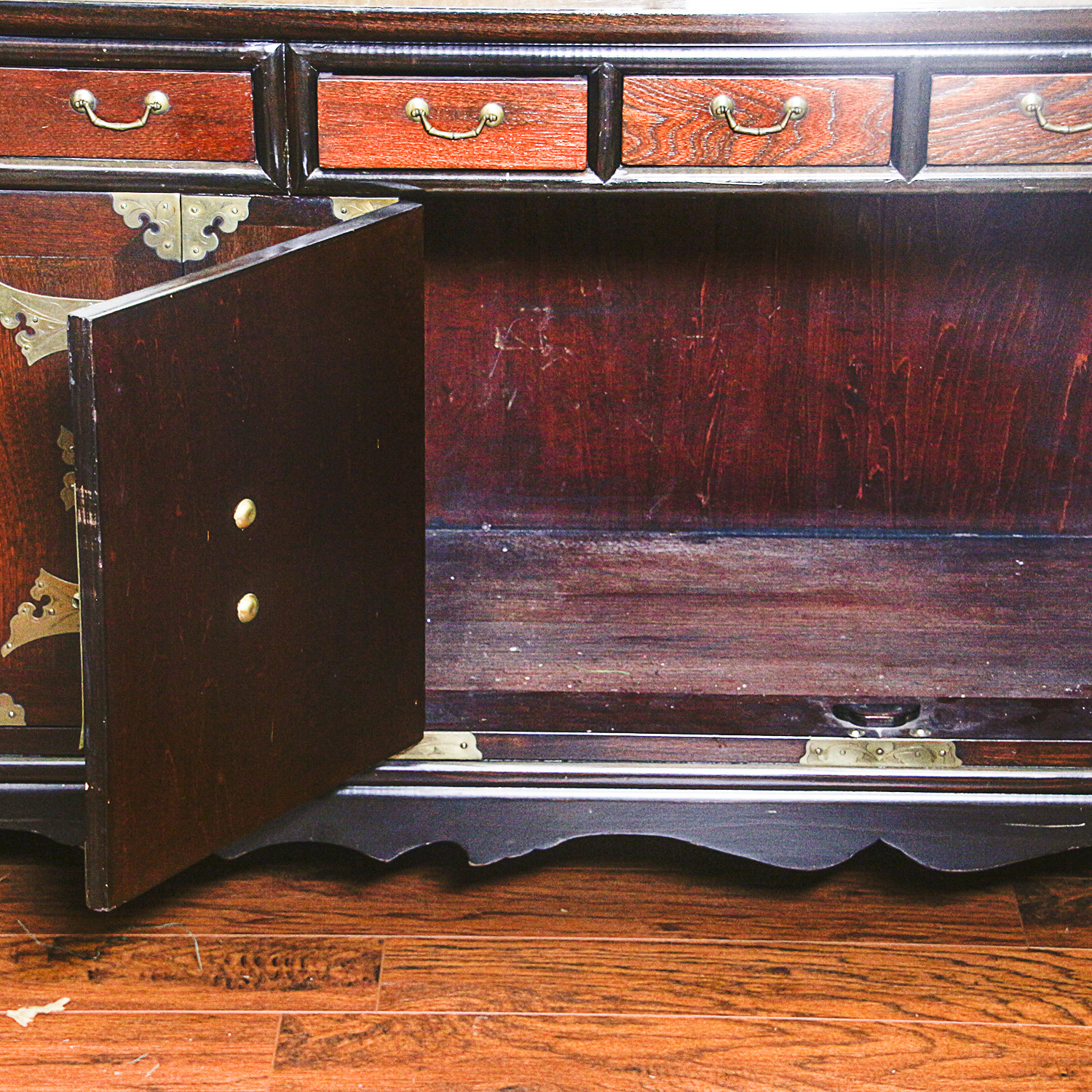 Asian Inspired Wooden Buffet