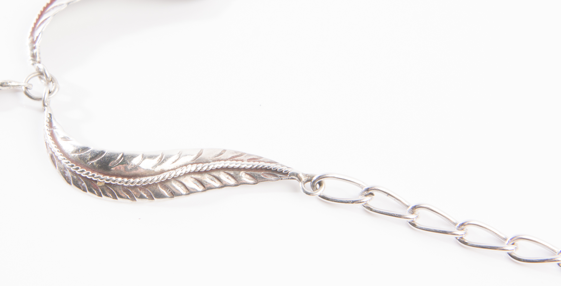 Signed Sterling Native American Style Turquoise and Coral Necklace