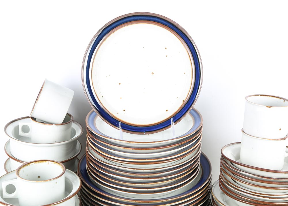 Dansk Place Settings in "Blue Umber" and "Brown Mist"