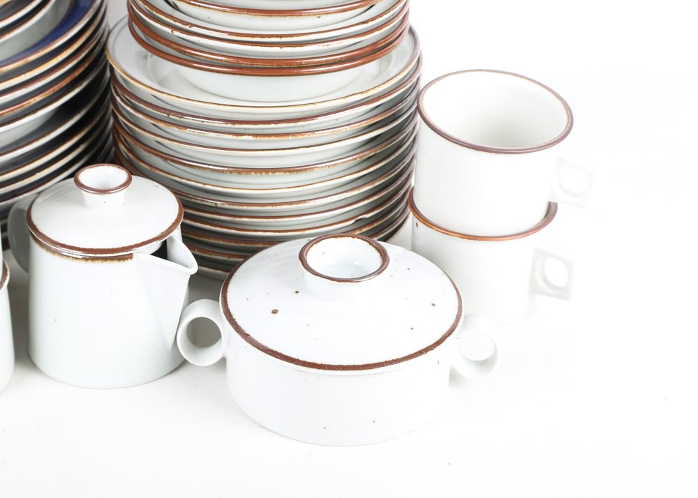Dansk Place Settings in "Blue Umber" and "Brown Mist"