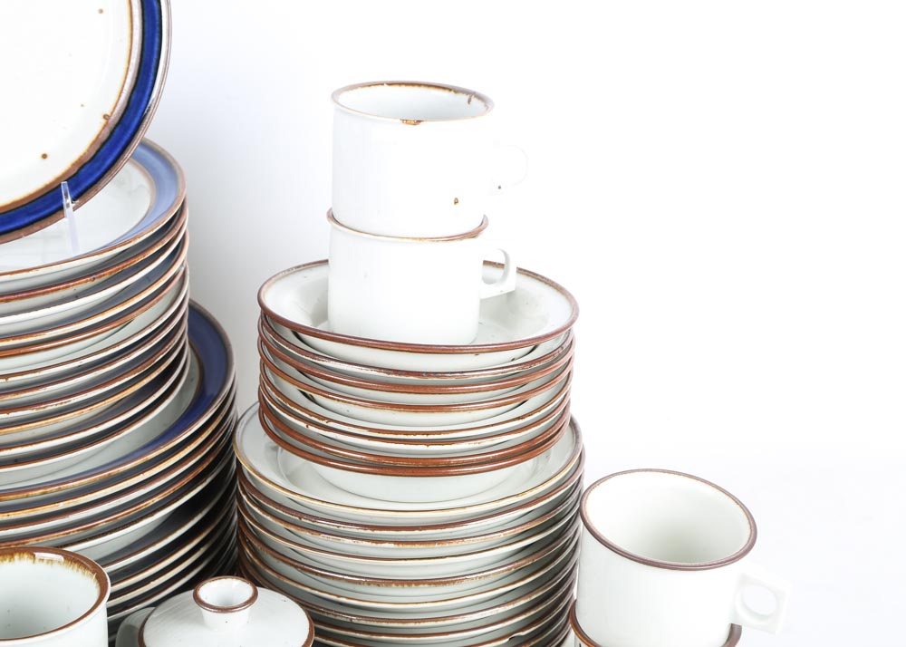 Dansk Place Settings in "Blue Umber" and "Brown Mist"