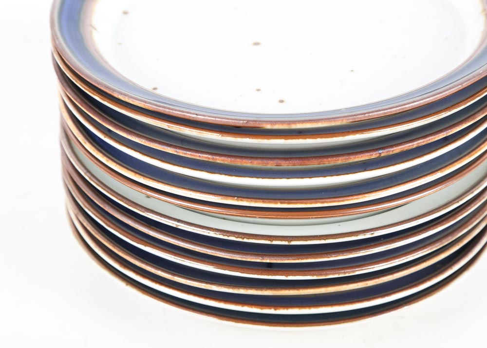 Dansk Place Settings in "Blue Umber" and "Brown Mist"