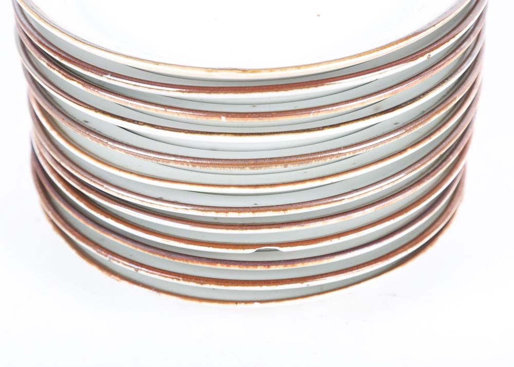 Dansk Place Settings in "Blue Umber" and "Brown Mist"