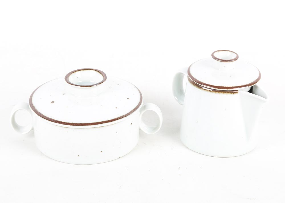 Dansk Place Settings in "Blue Umber" and "Brown Mist"