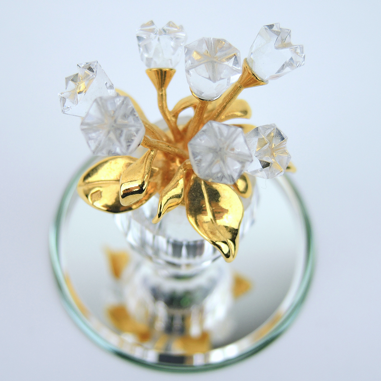Swarovski Crystal "Secrets" Rose Vase Vial