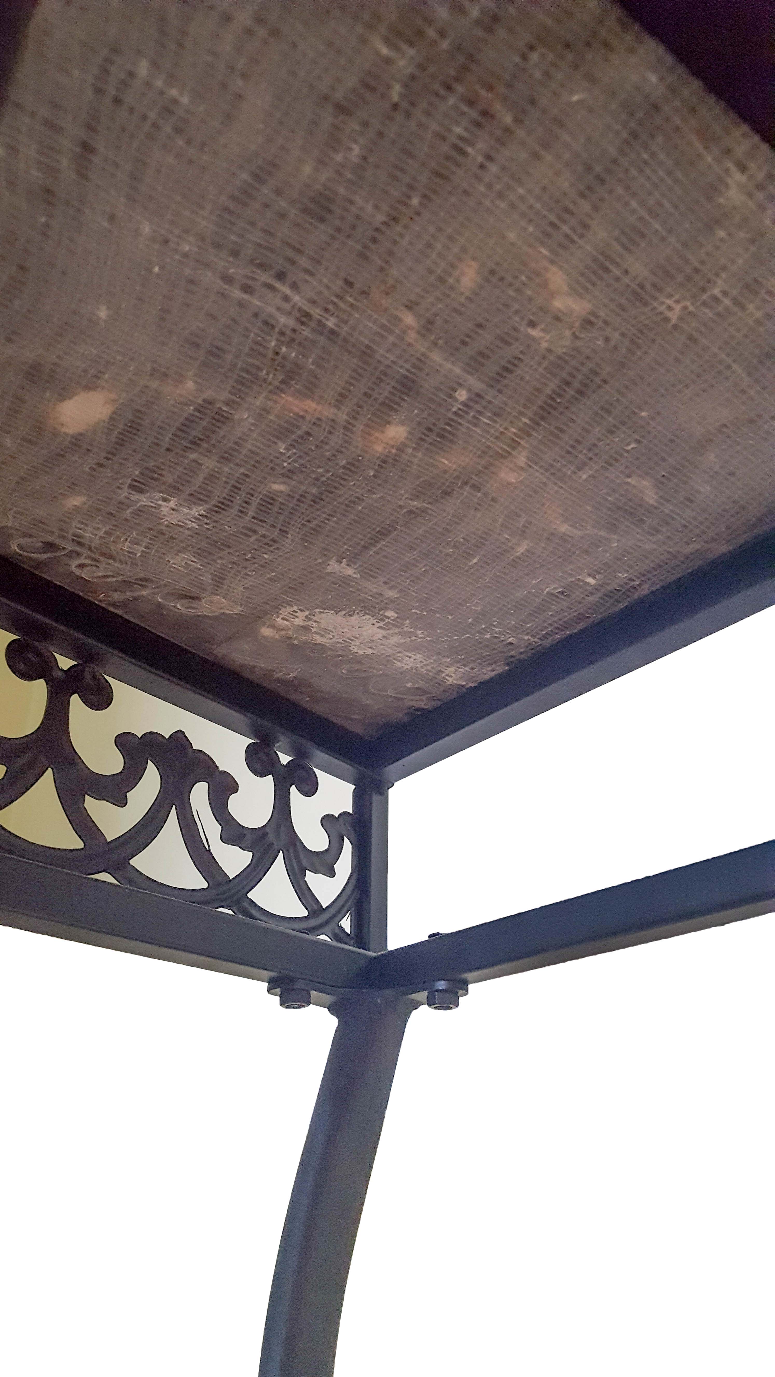 Black Marble Top Metal Console Table