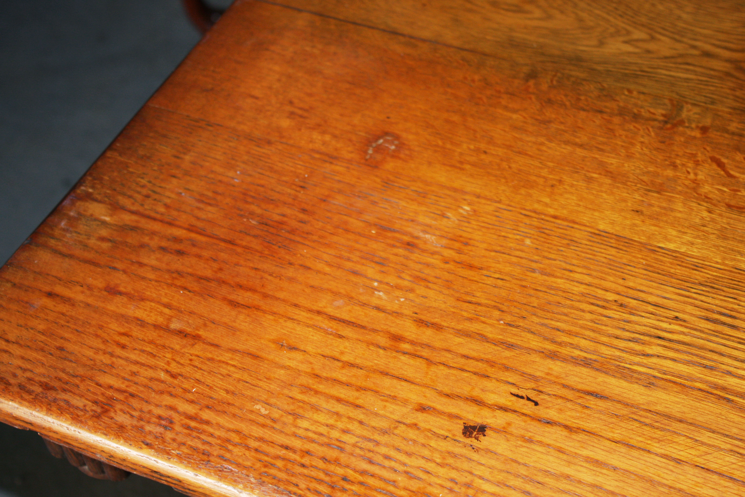 Antique Victorian Style Oak Dining Table