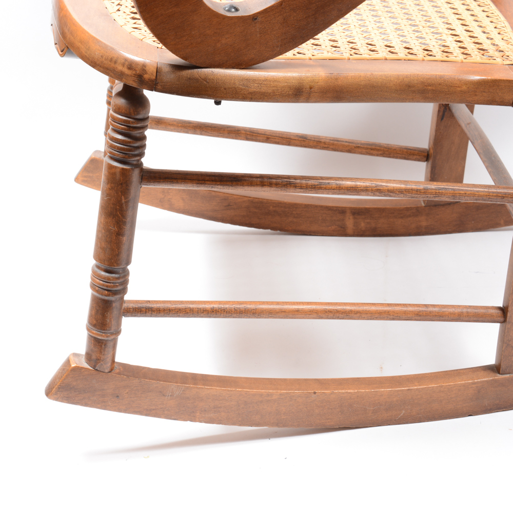 Antique Victorian Lincoln Style Rocking Chair