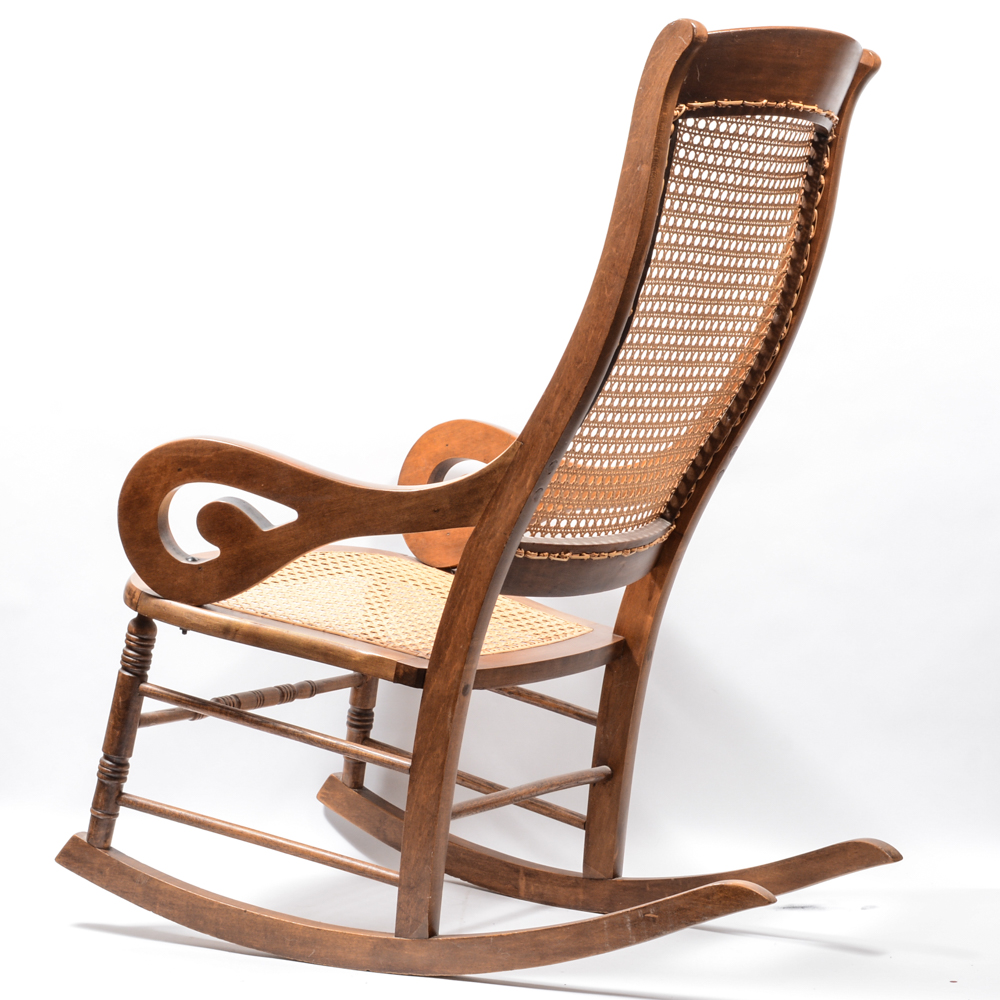 Antique Victorian Lincoln Style Rocking Chair