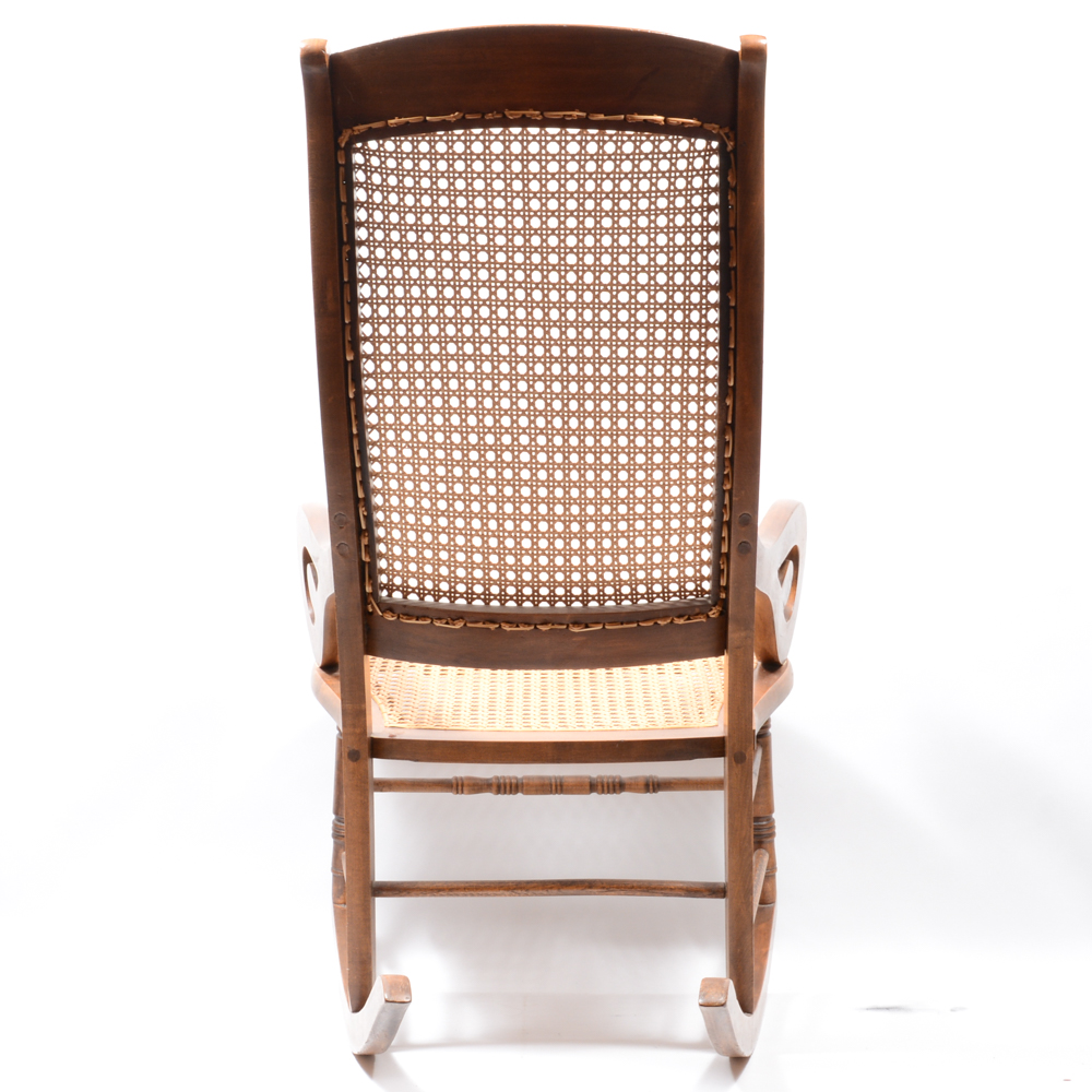 Antique Victorian Lincoln Style Rocking Chair