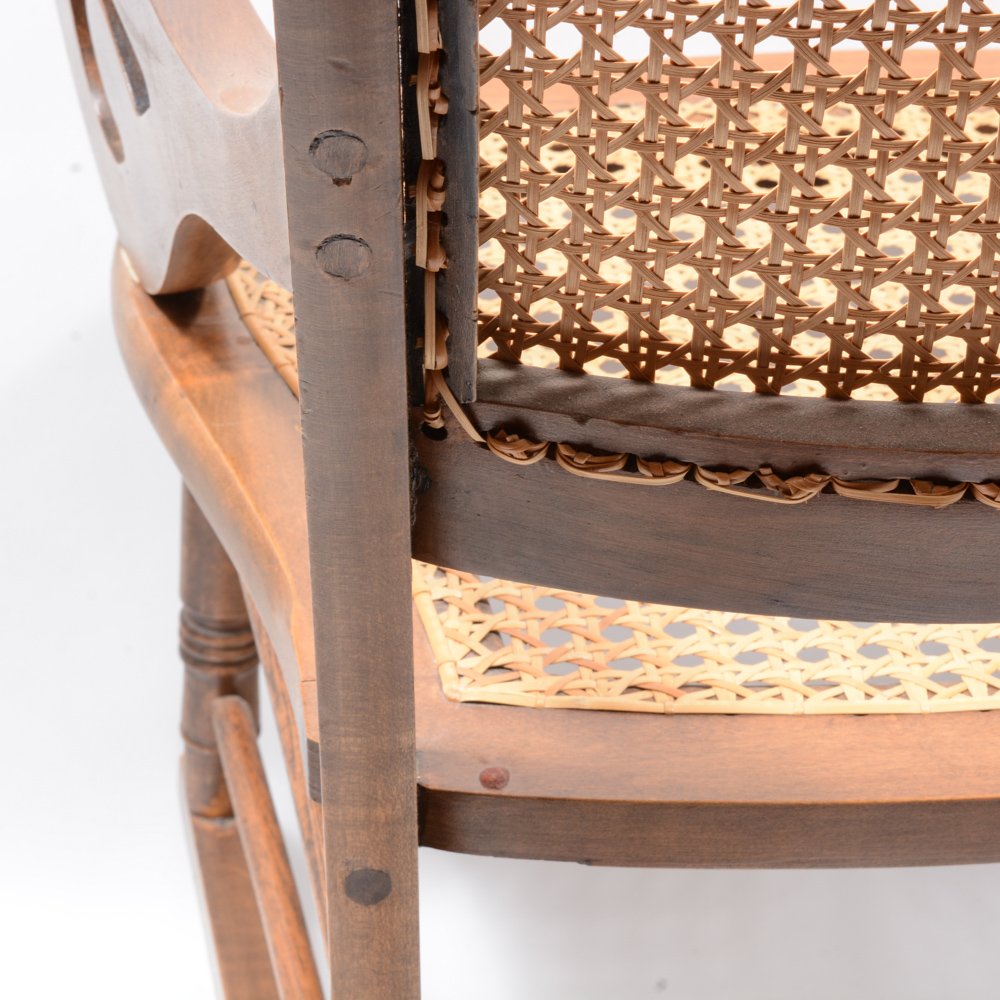 Antique Victorian Lincoln Style Rocking Chair