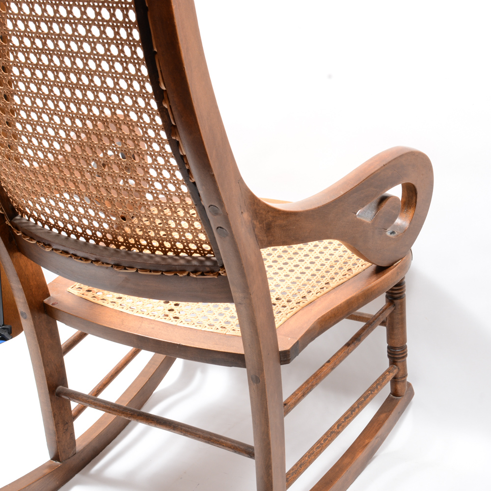 Antique Victorian Lincoln Style Rocking Chair