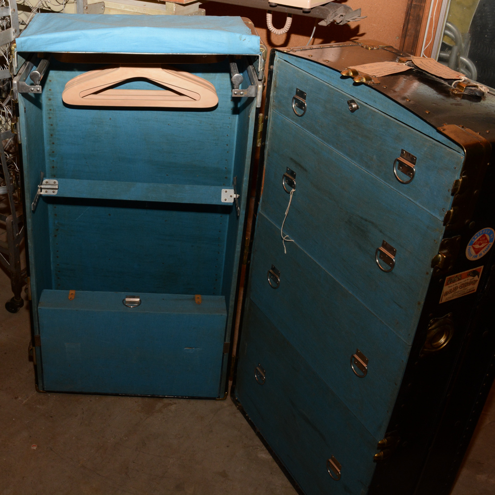 Vintage Wardrobe Trunk
