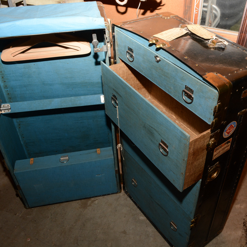 Vintage Wardrobe Trunk