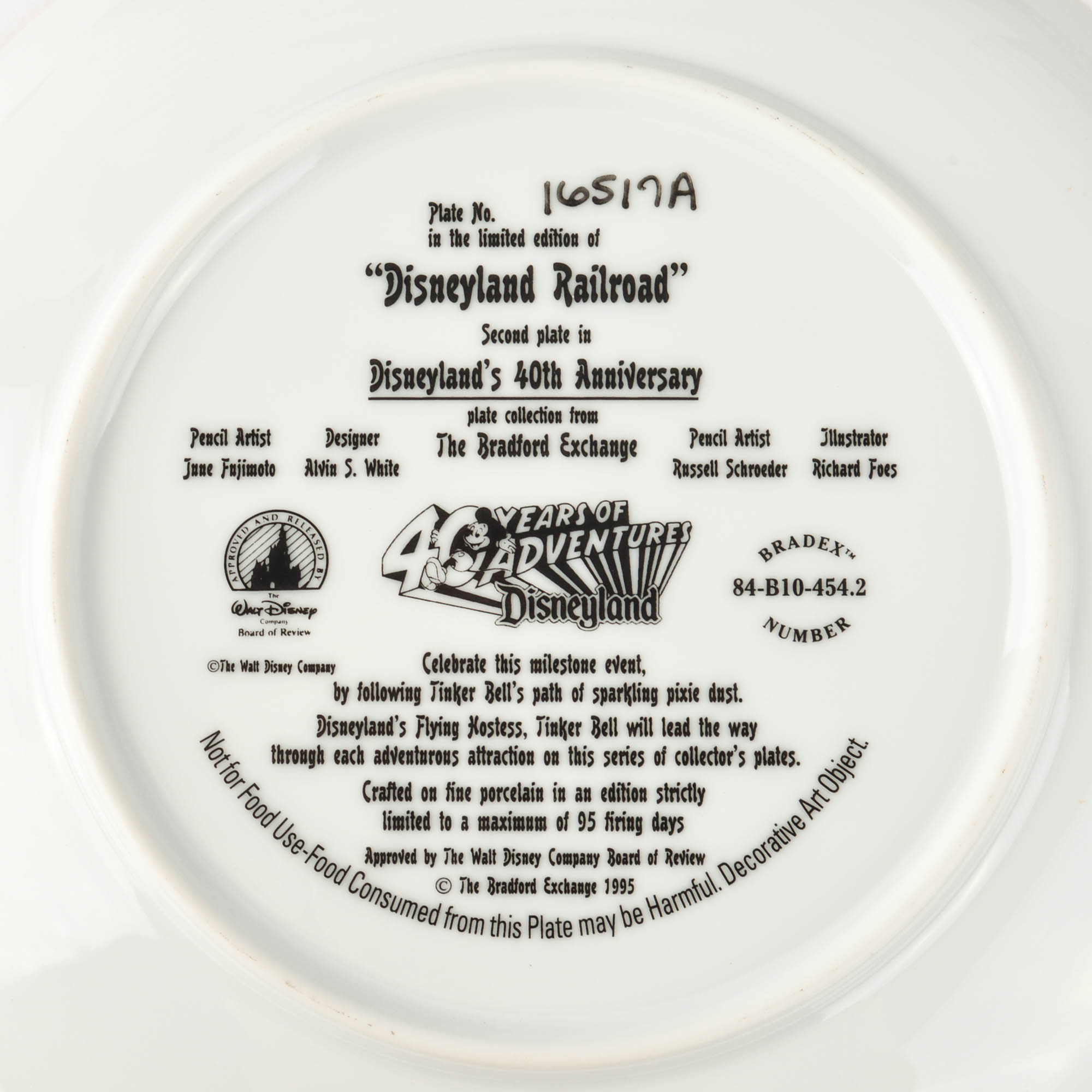 Five Limited Edition Collectible Disney Plates