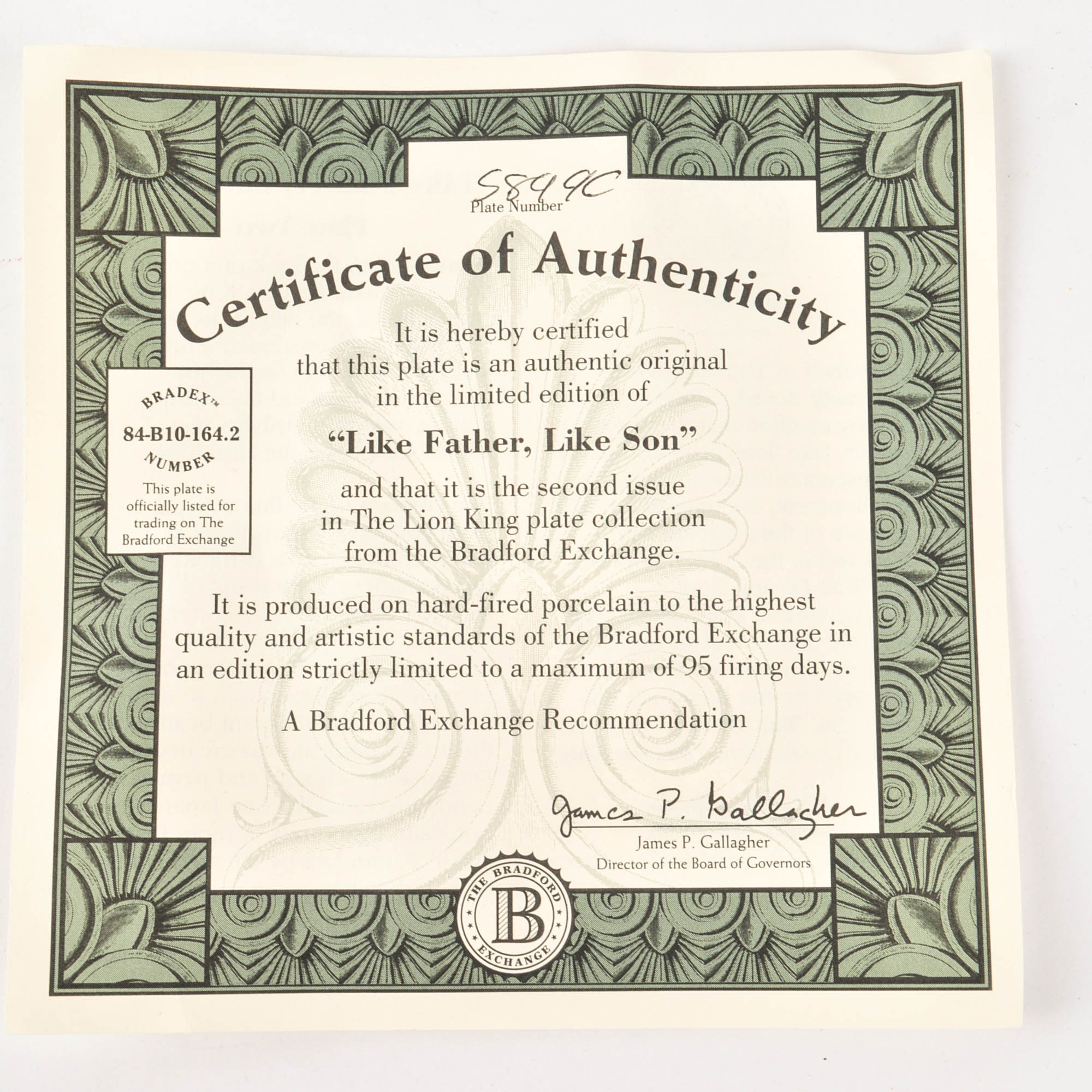 Five Limited Edition Collectible Disney Plates