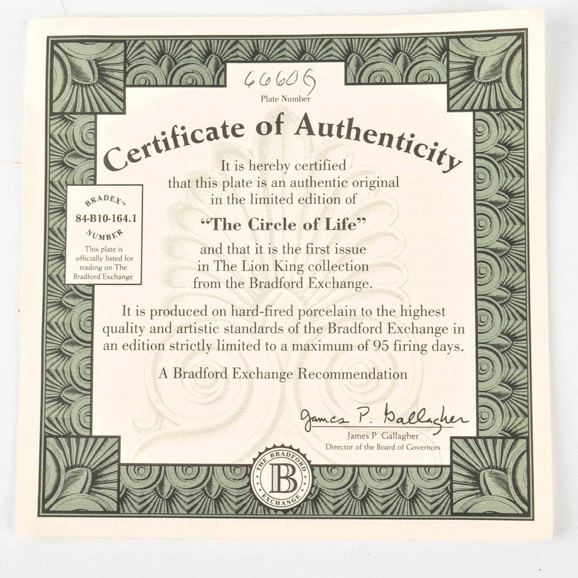 Five Limited Edition Collectible Disney Plates