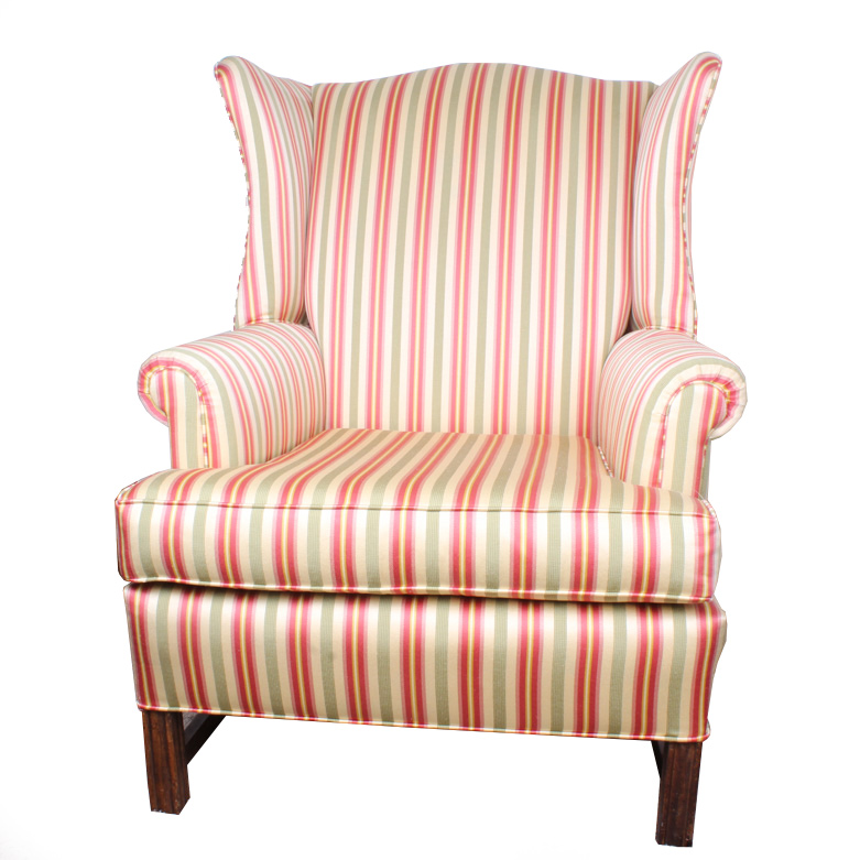 Chippendale Style Wing Back Chair