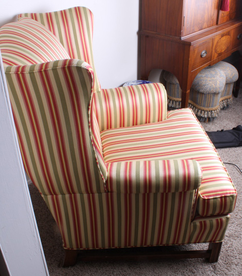 Chippendale Style Wing Back Chair