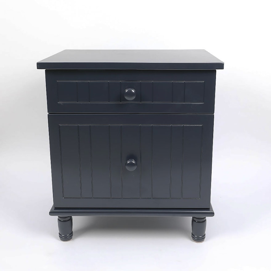 Cottage Style Navy Blue Nightstand