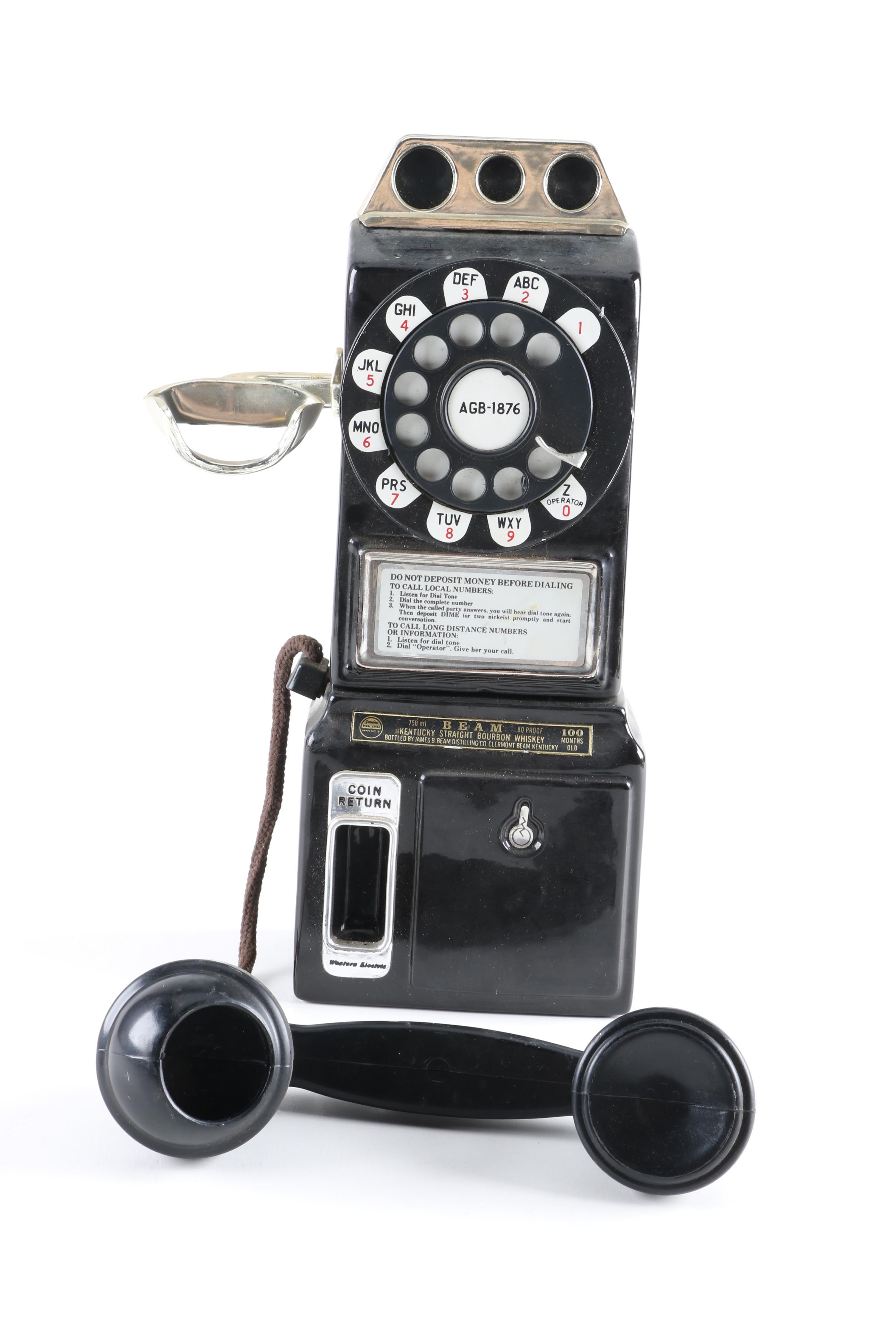 Vintage Jim Beam Telephone Decanter