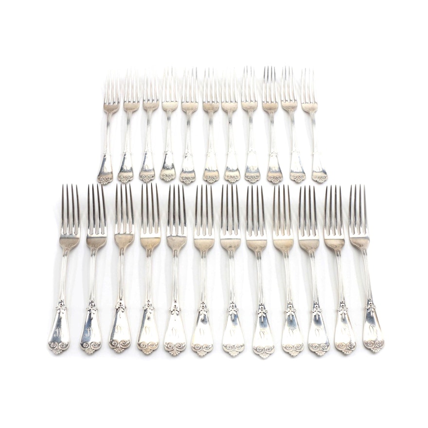 Tiffany & Co. "1869" Sterling Silver Dinner and Salad Forks
