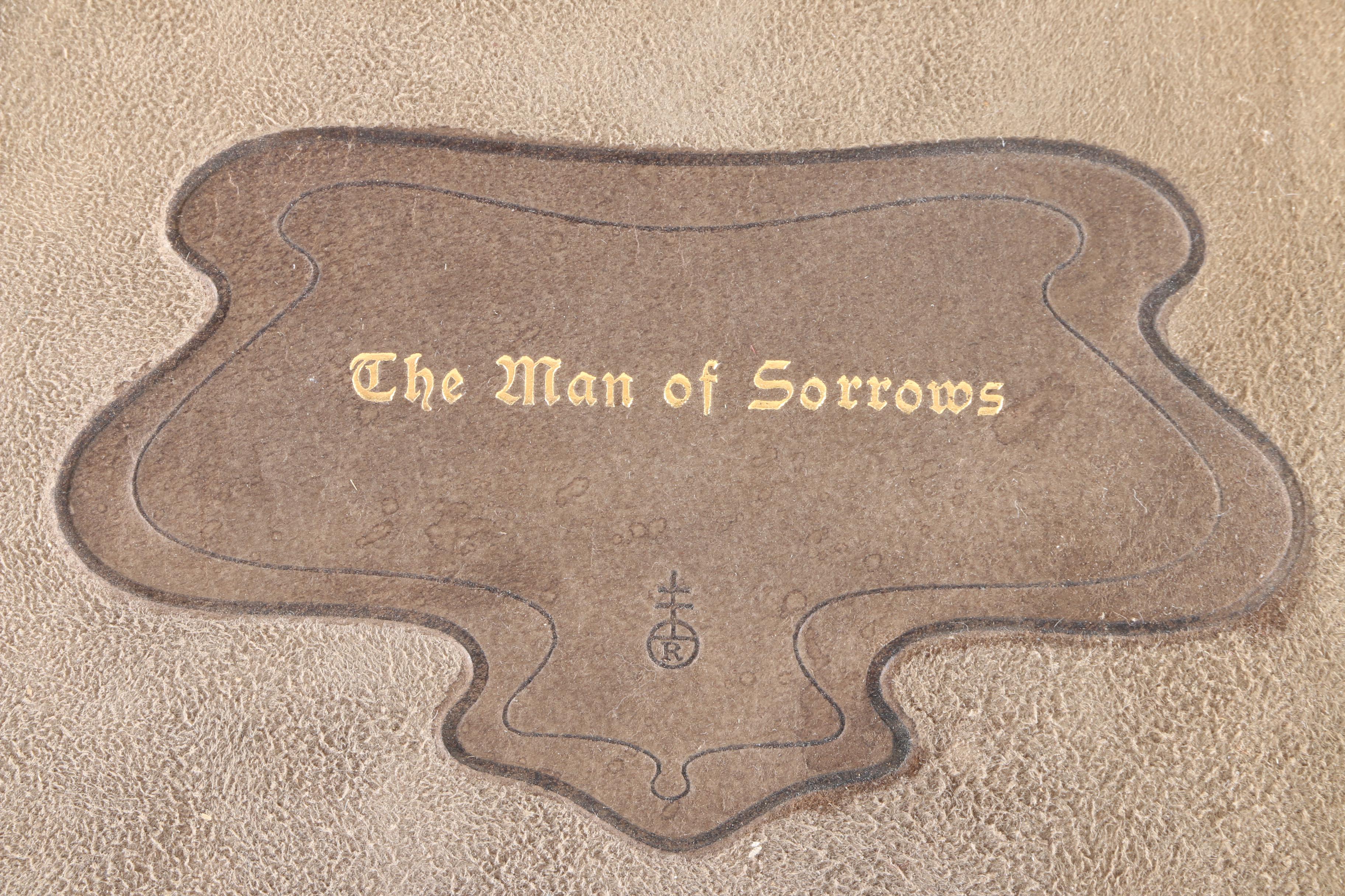 Antique Bible and "The Man of Sorrows" Printed by the Roycrofters