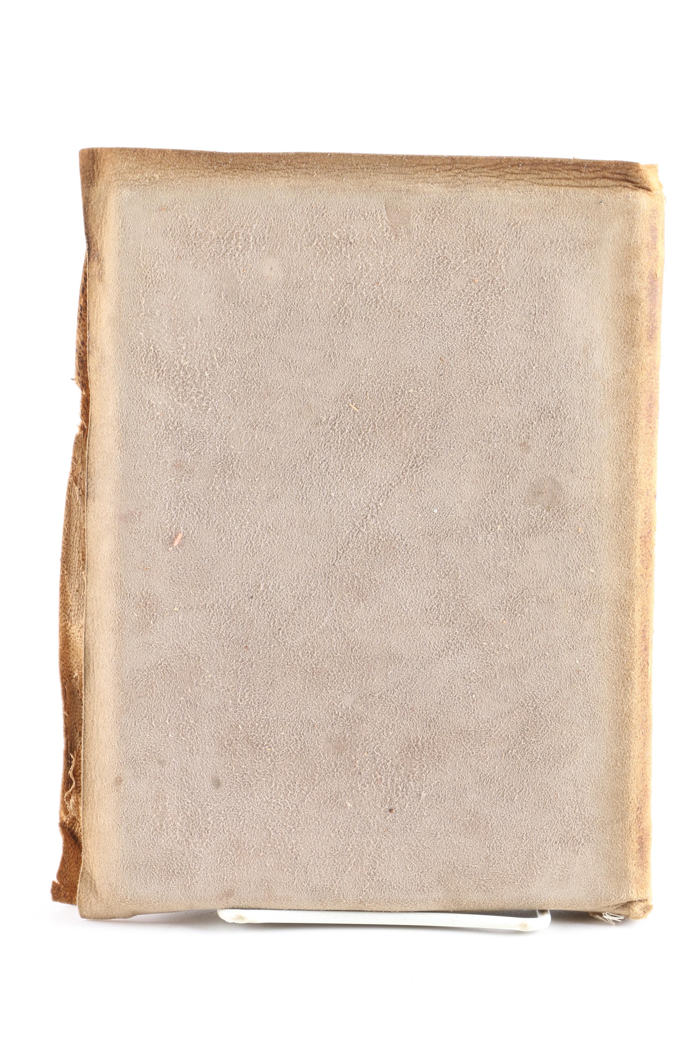 Antique Bible and "The Man of Sorrows" Printed by the Roycrofters