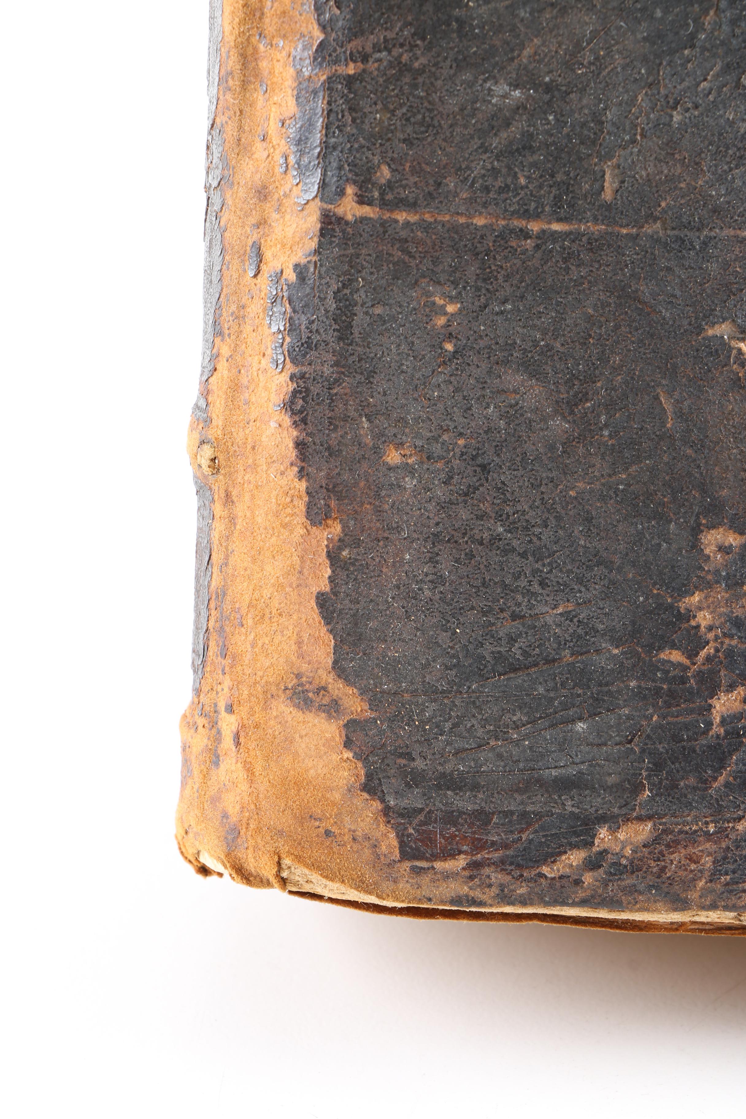 Antique Bible and "The Man of Sorrows" Printed by the Roycrofters