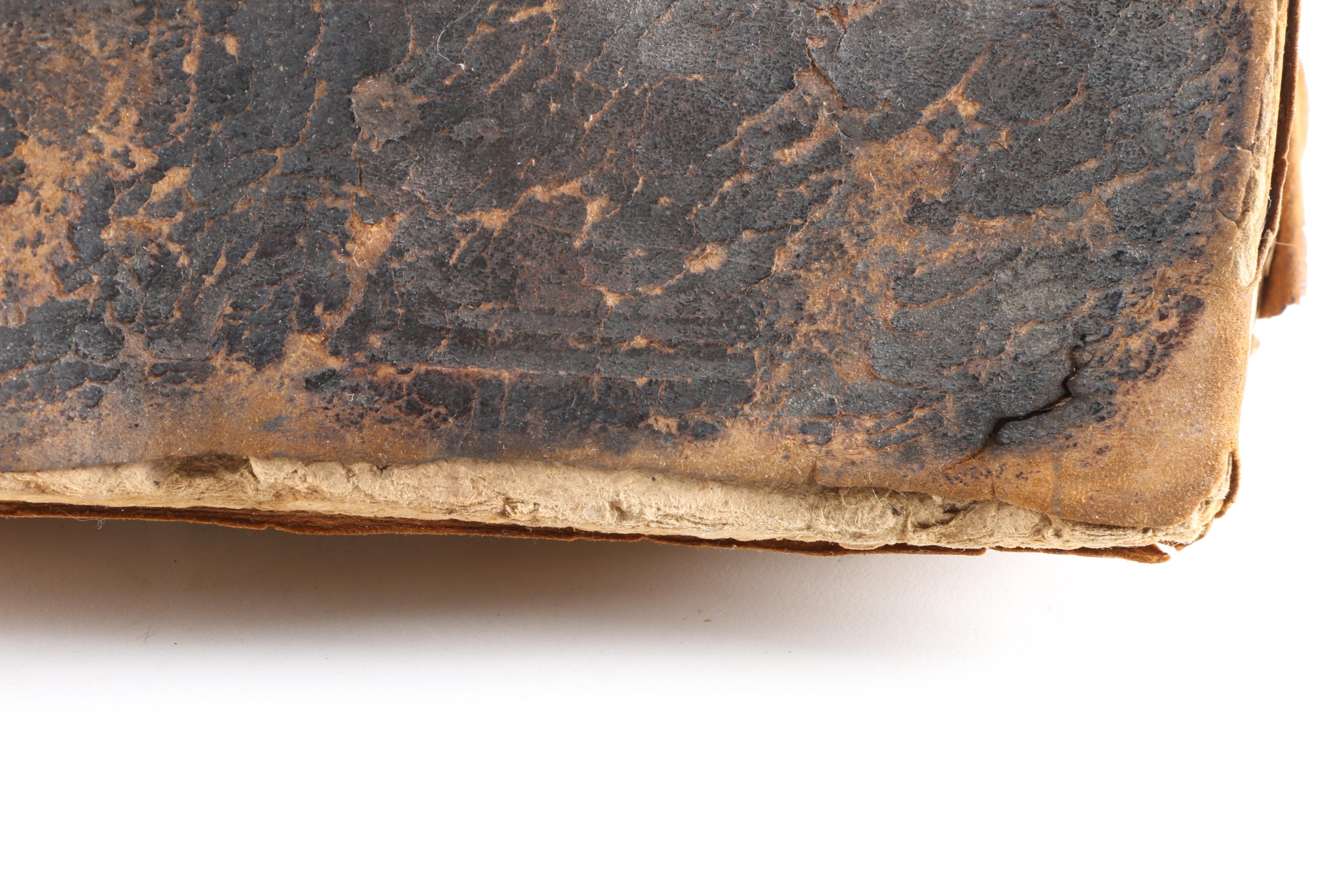 Antique Bible and "The Man of Sorrows" Printed by the Roycrofters