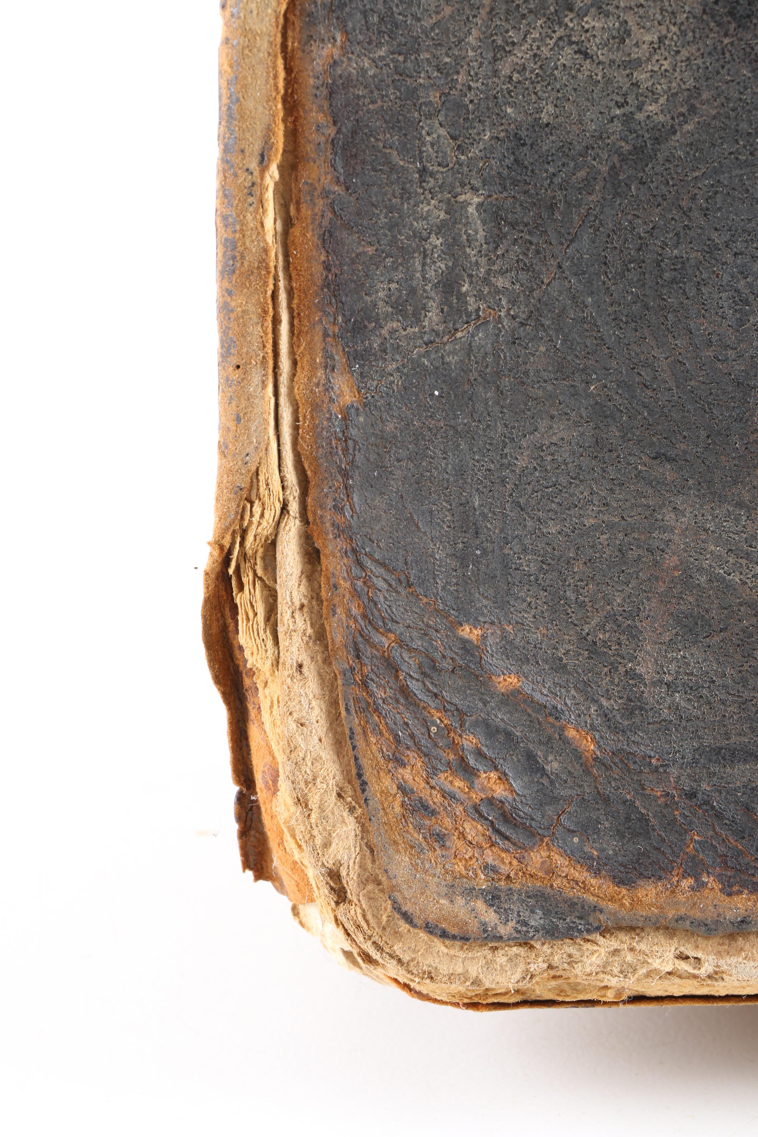 Antique Bible and "The Man of Sorrows" Printed by the Roycrofters