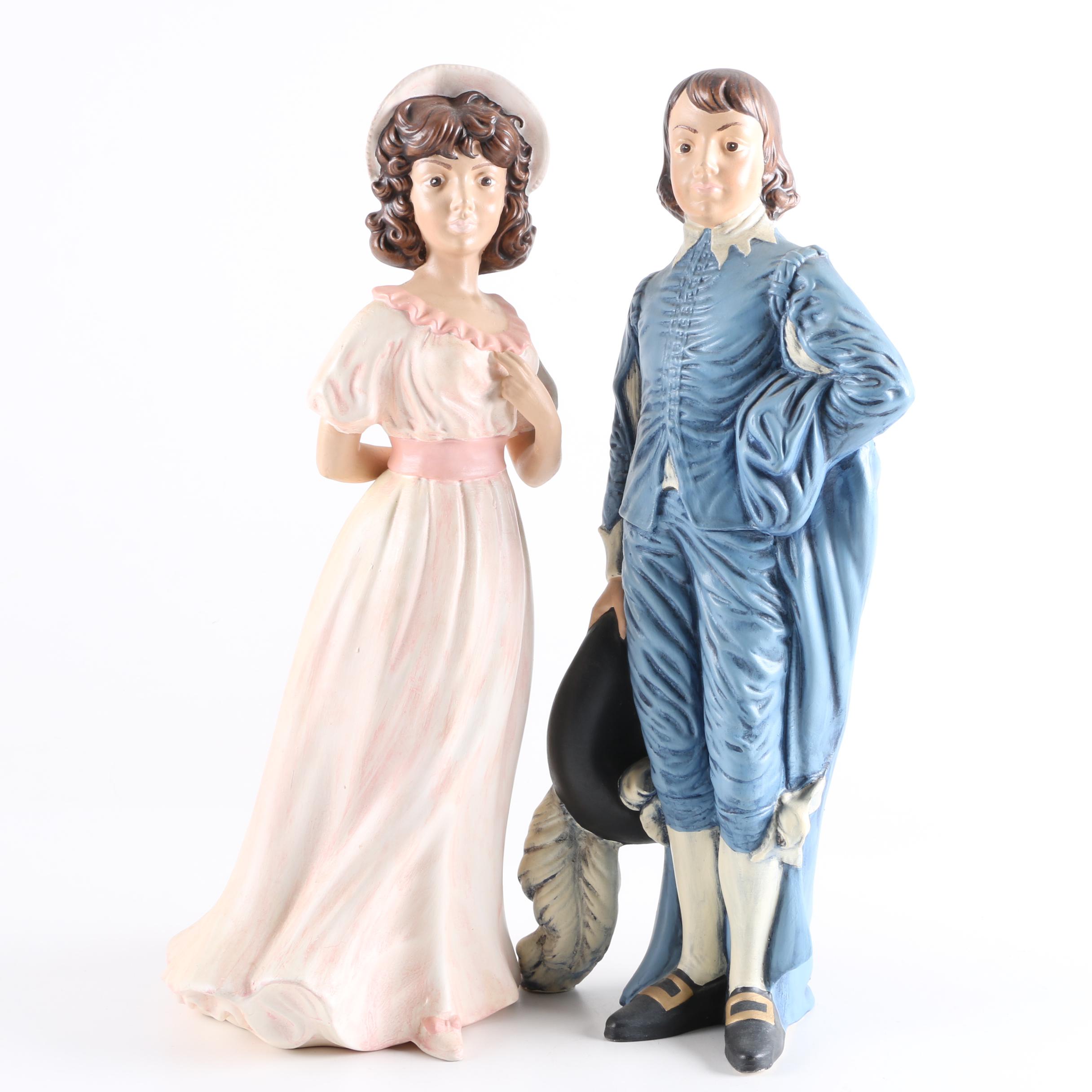 Pair of "Blue Boy" and "Pinkie" Ceramic Figurines