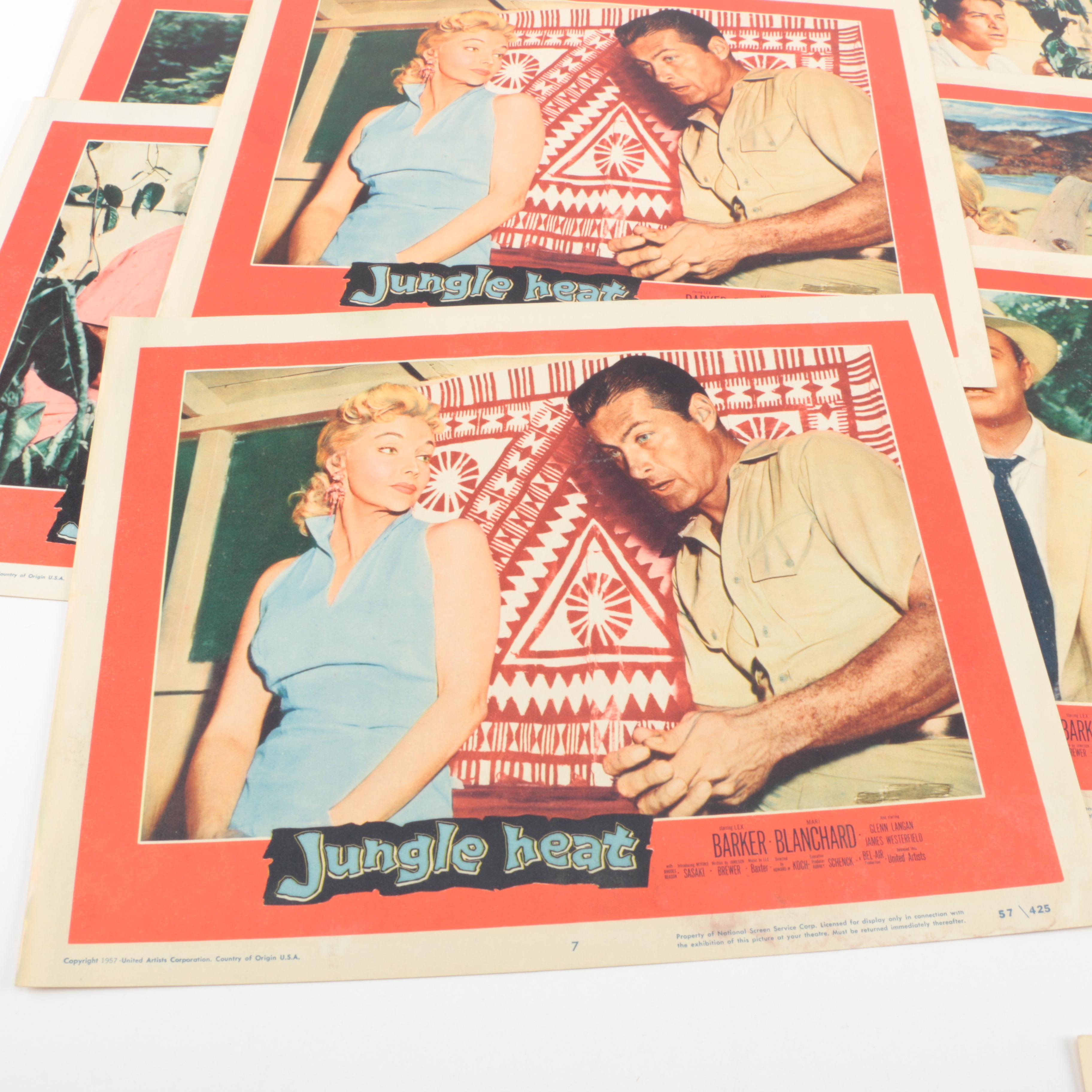 Collection of "Jungle Heat" Lobby Cards