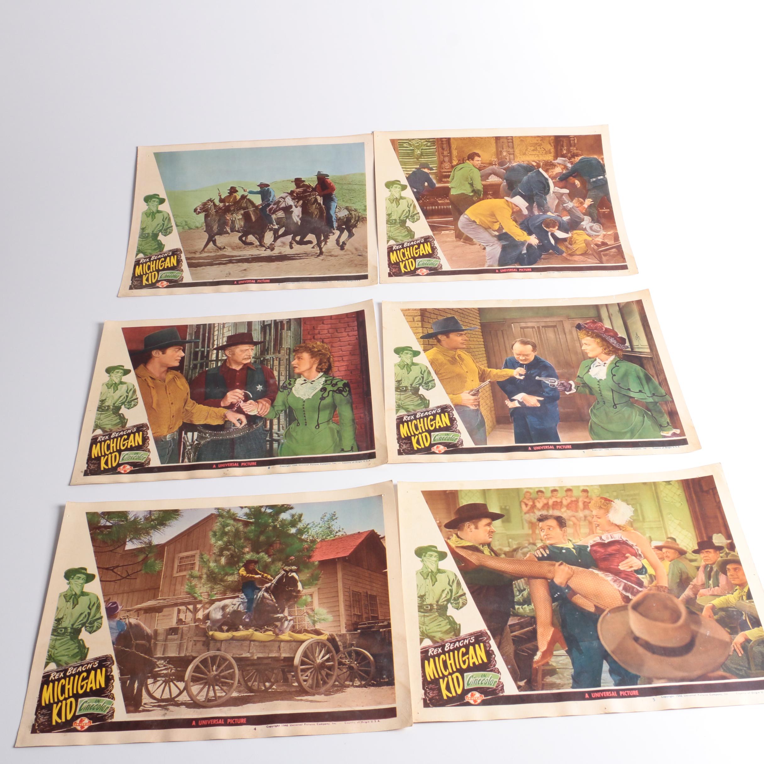 Vintage "Coroner Creek" and "Michigan Kid" Feature Film Lobby Cards