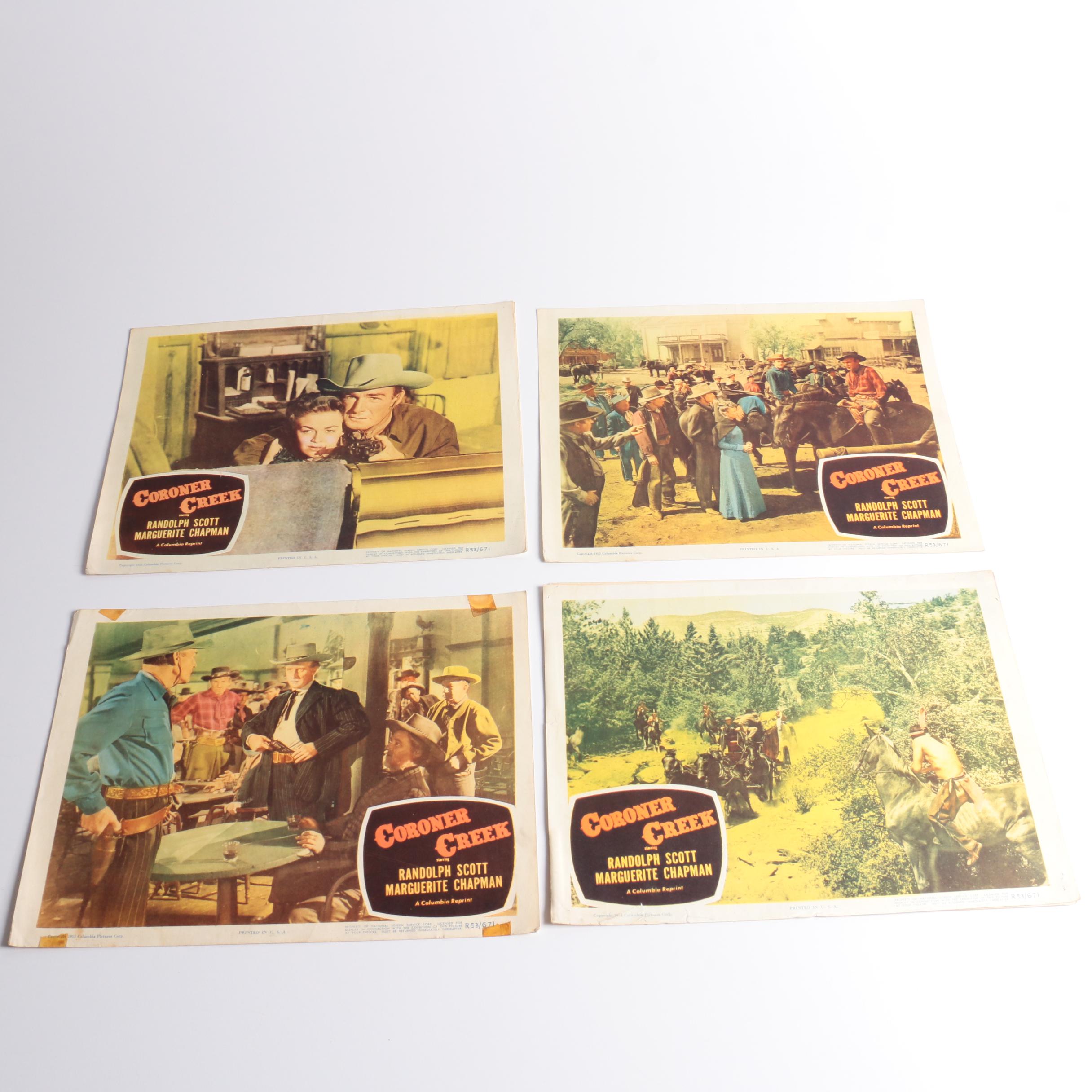 Vintage "Coroner Creek" and "Michigan Kid" Feature Film Lobby Cards